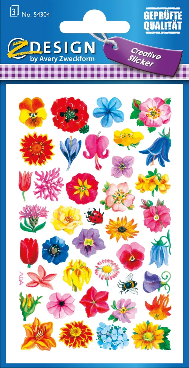 avery-zweckform-z-design-papier-sticker-kleine-bl-ten-114-aufkleber image 1
