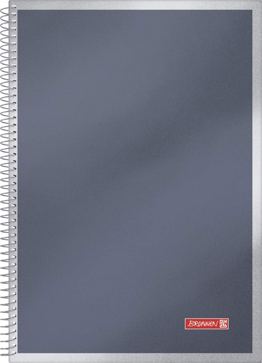 brunnen-student-collegebuch-a4-kariert-100-blatt-premium-schwarz image 2