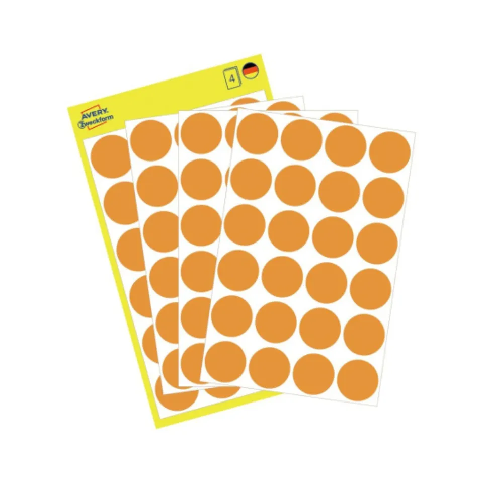 avery-zweckform-3173-markierungspunkte-18-mm-neonorange-5-x-96-st-ck image 1