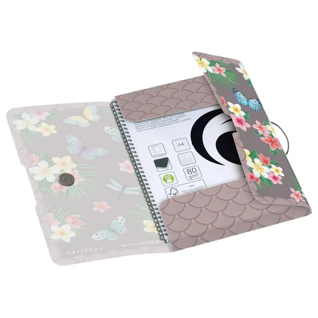 herlitz-gummizugmappe-a4-ladylike-butterflies-aus-pp image 1