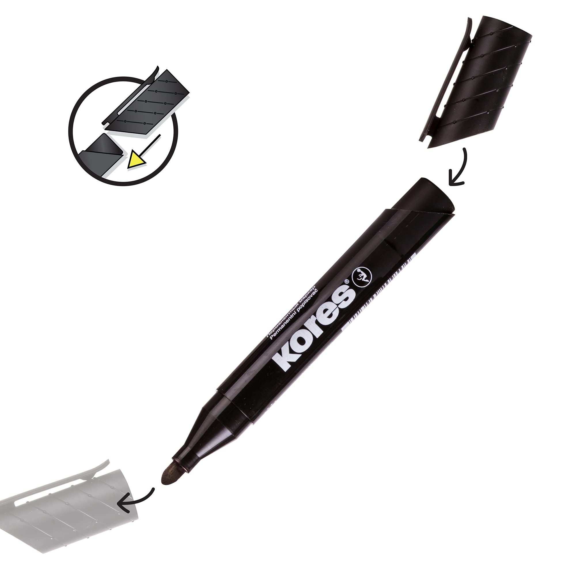 kores-k-marker-xp1-permanent-marker-blau-rundspitze-12-st-ck image 4