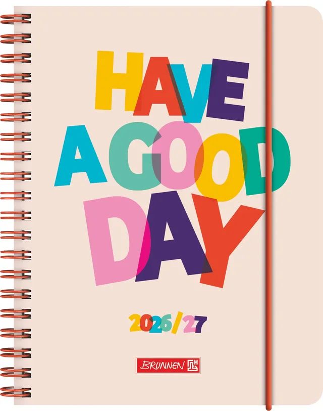 brunnen-sch-lerkalender-2026-2027-good-day-a6-hausaufgabenheft-2-seiten-1-woche image 1