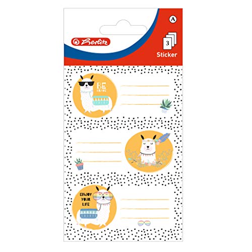 herlitz-50034284-buchetiketten-selbstklebend-lama-9-st-ck image 3