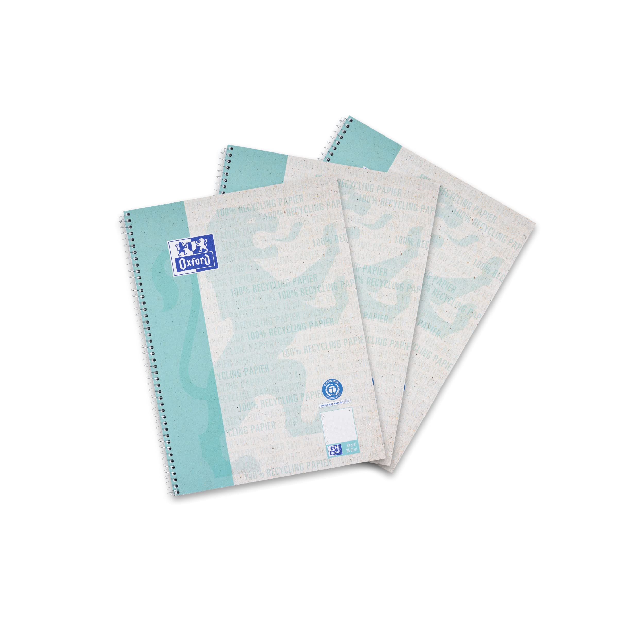 oxford-recycling-collegeblock-a4-dotted-punktkariert-80-blatt-3-st-ck image 1