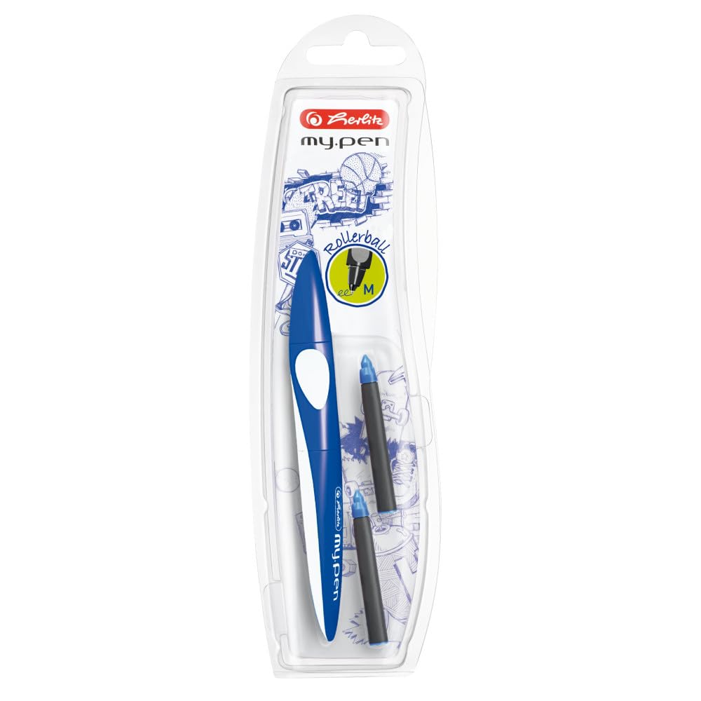 herlitz-tintenroller-my-pen-blau-wei-inkl-2-patronen image 4