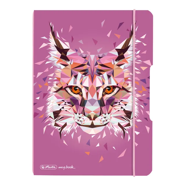 herlitz-my-book-flex-notizheft-a5-punktiert-wild-animals-luchs-mit-wechselcover image 1