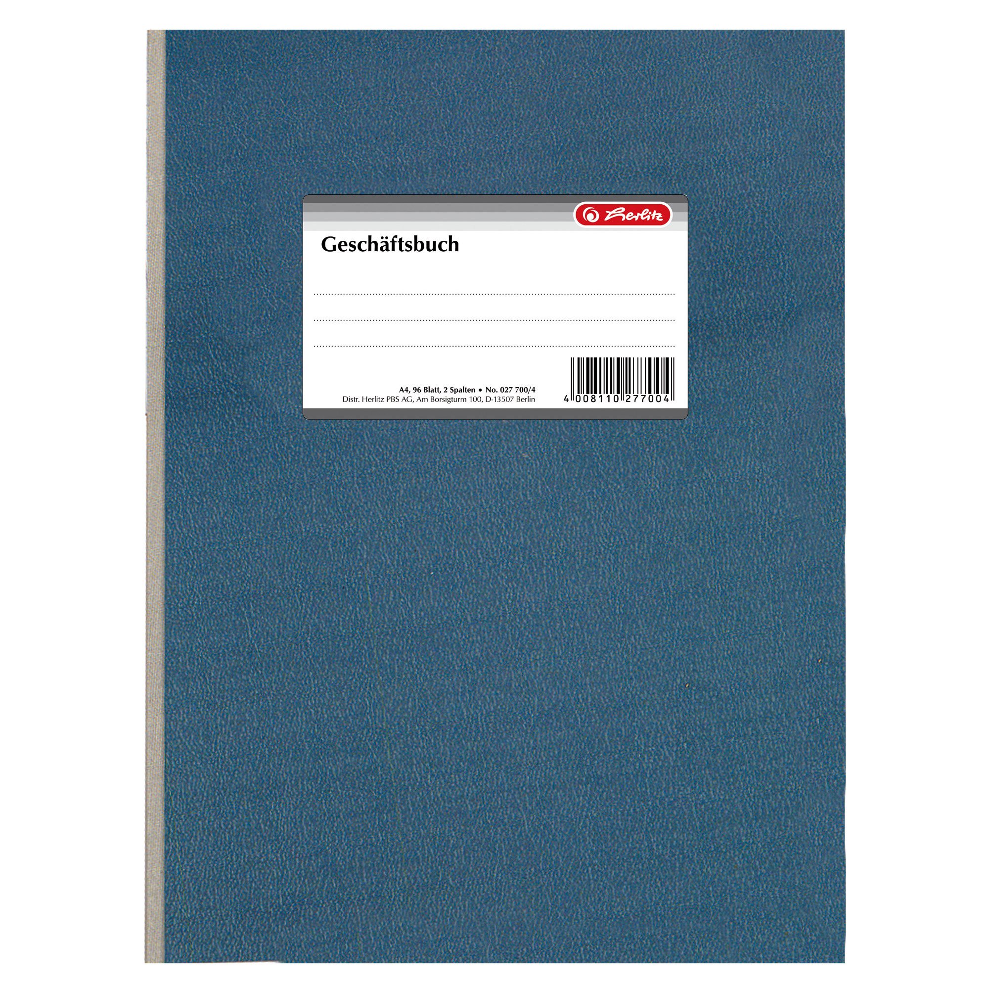 herlitz-277004-gesch-ftsbuch-a4-liniert-96-blatt-2-spalten image 1