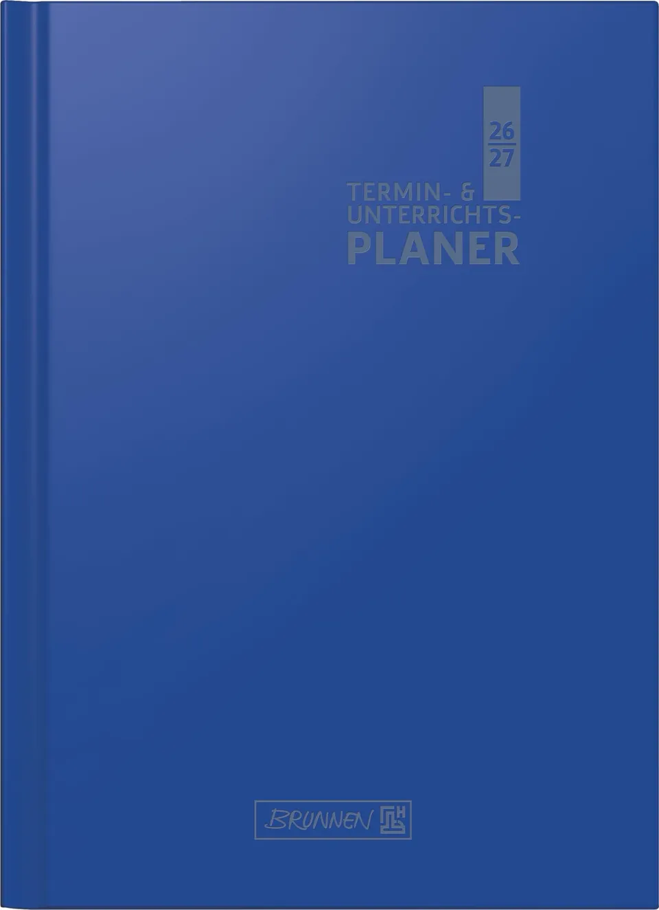 brunnen-termin-unterrichtsplaner-2026-2027-a4-lehrerplaner-hardcover-blau image 1
