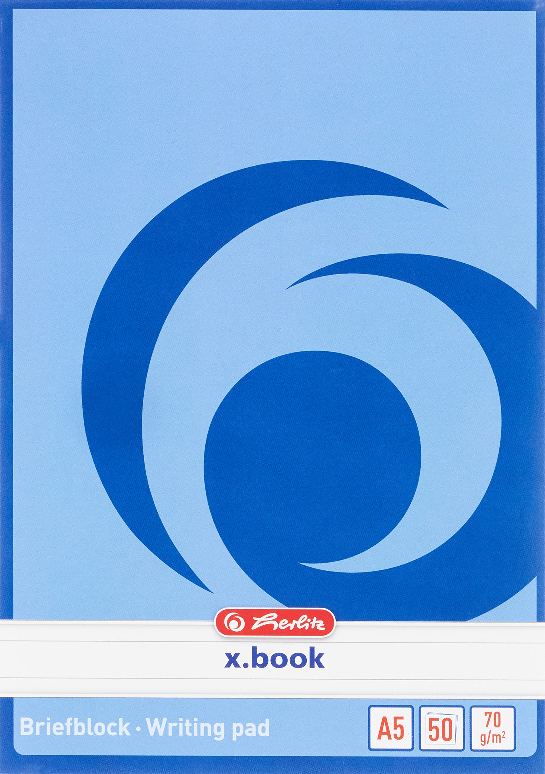herlitz-notizblock-x-book-a5-liniert-50-blatt-10-st-ck image 1