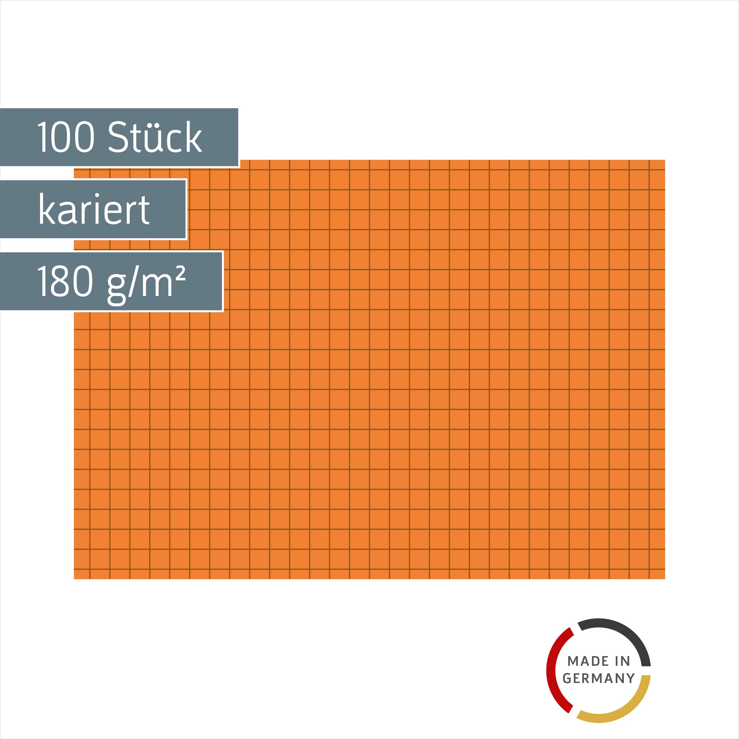 brunnen-karteikarten-a6-kariert-orange-100-st-ck-fact image 2