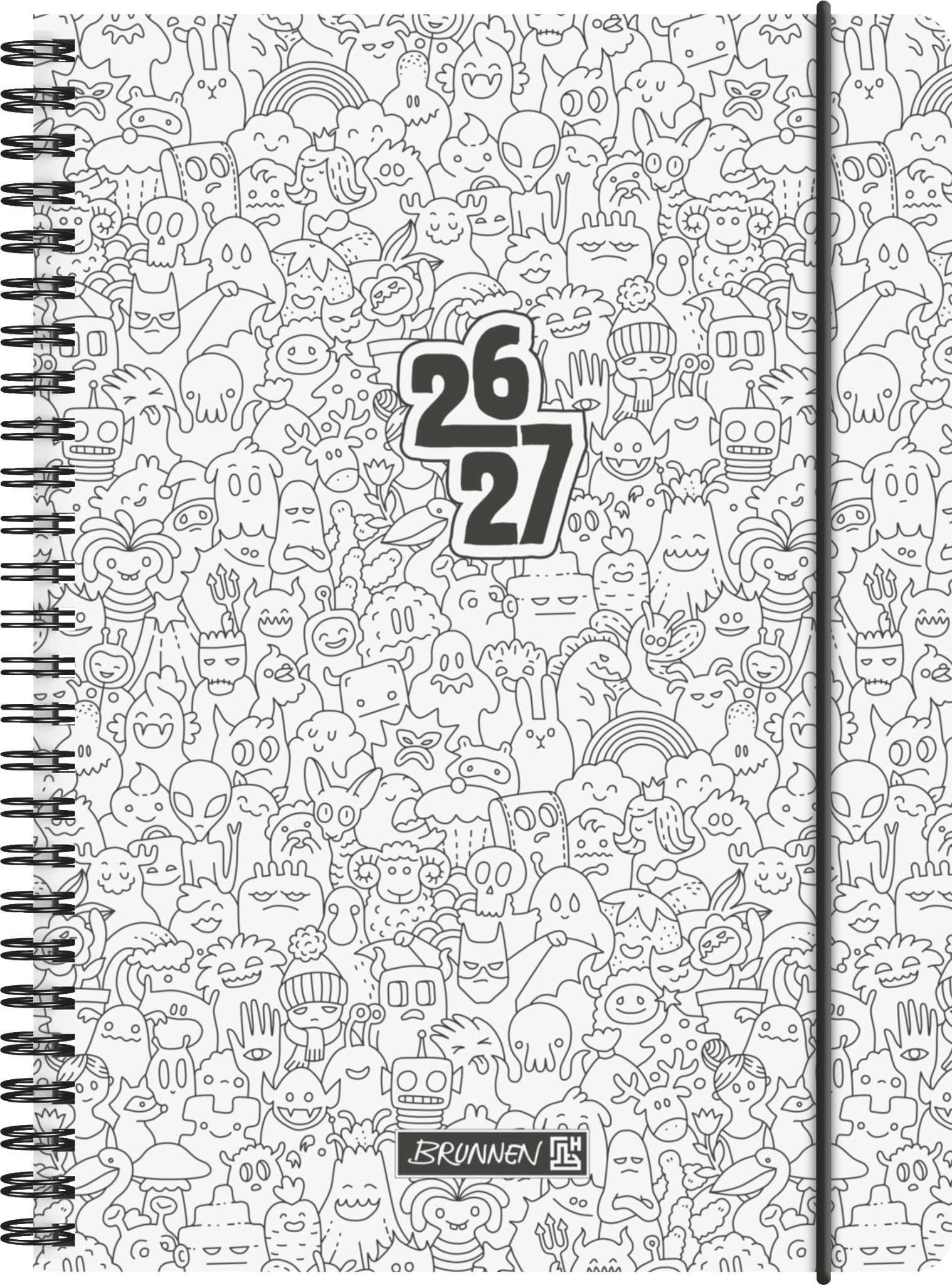 brunnen-sch-lerkalender-2026-2027-zenart-a5-kunststoff-2-seiten-1-woche-zum-ausm image 1