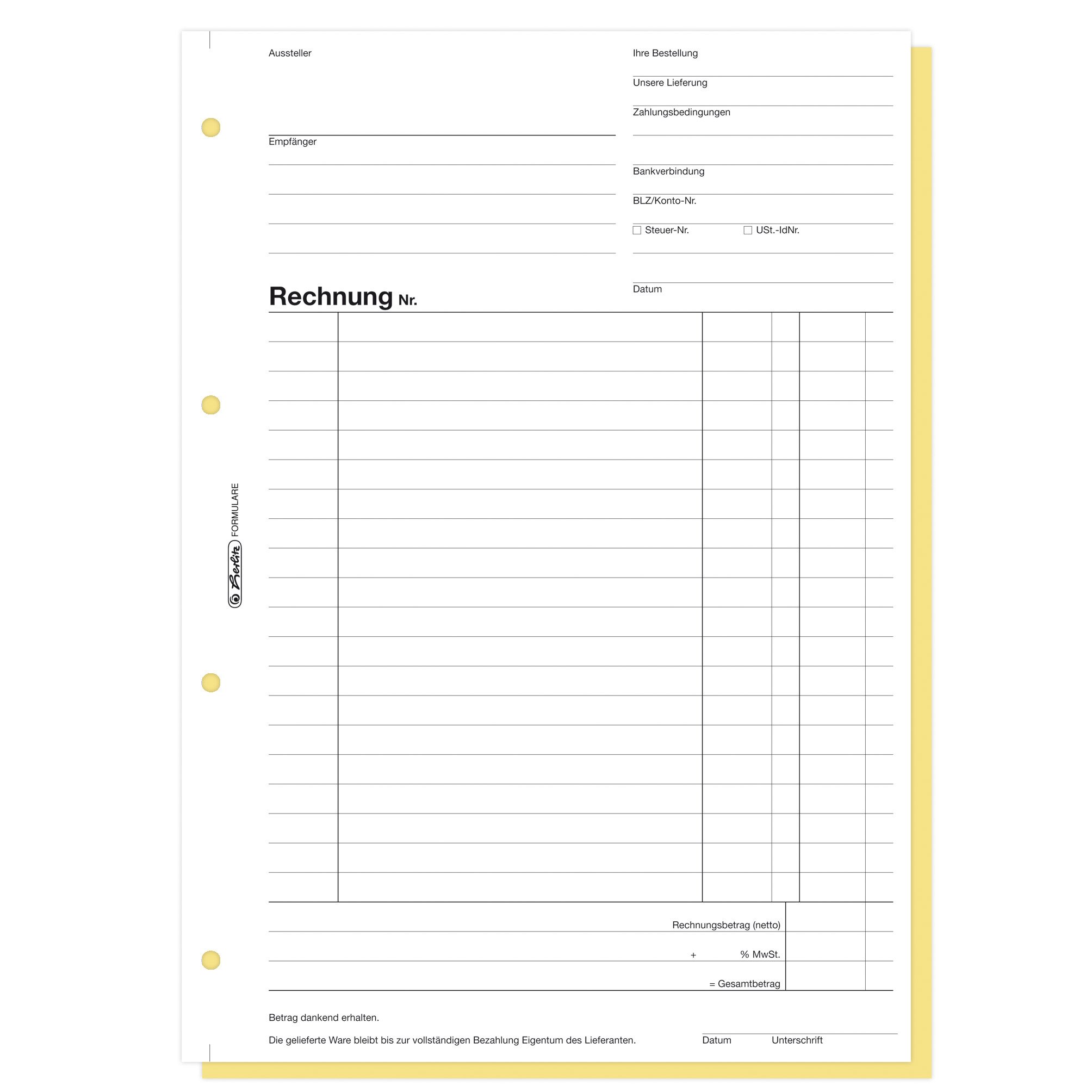 herlitz-306-rechnungsbuch-a4-2x40-blatt-selbstdurchschreibend image 3