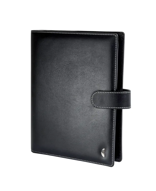 chronoplan-50107-terminplaner-organizer-a5-kunstleder-schwarz-ohne-kalendarium image 1