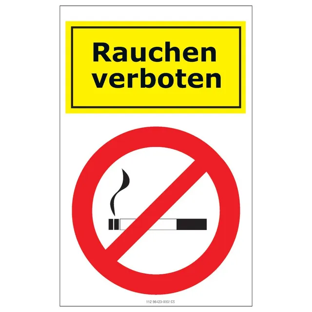herlitz-greenline-etikett-rauchen-verboten-selbstklebend-1-bogen image 1