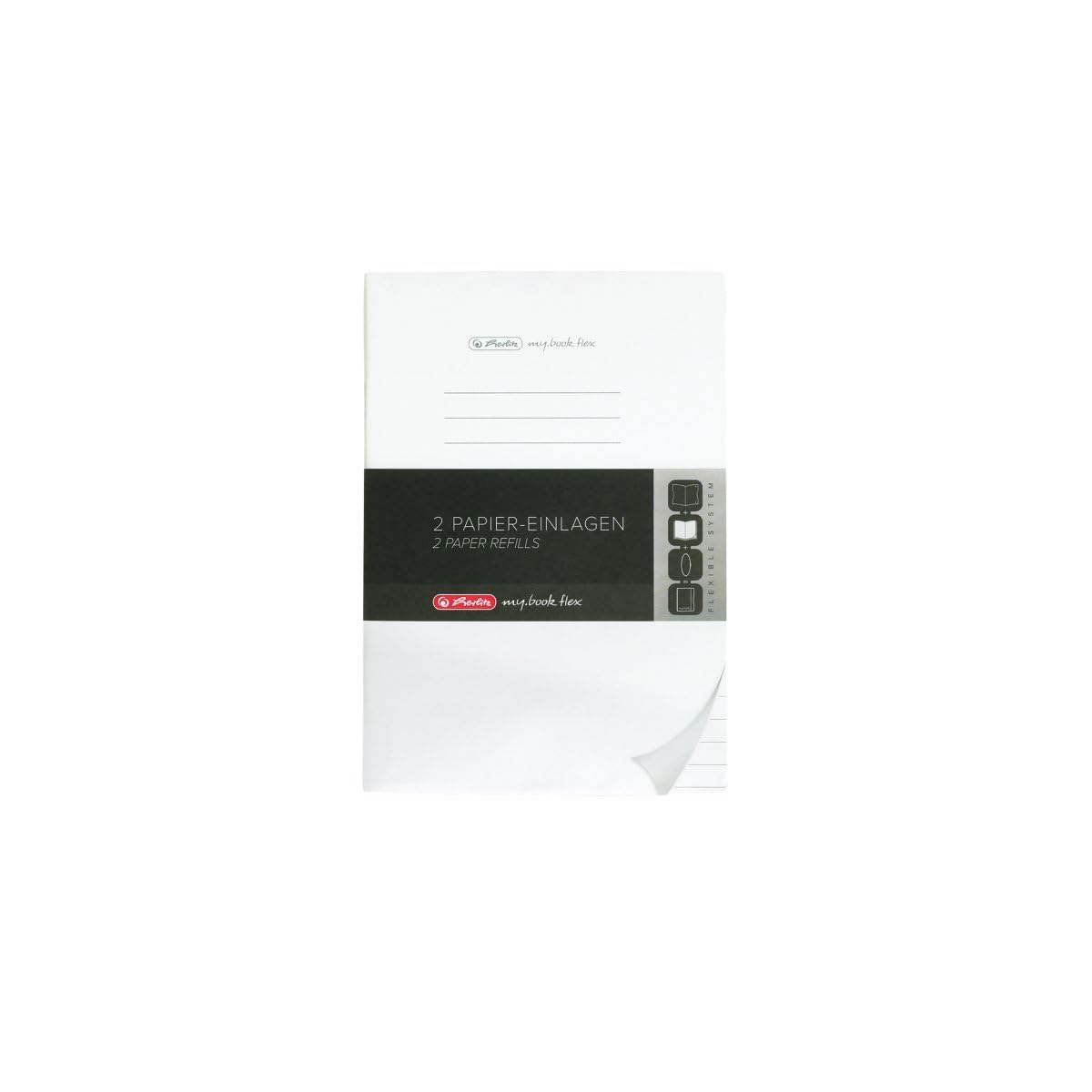 herlitz-refill-f-r-notizheft-flex-a5-liniert-2-x-40-blatt image 1