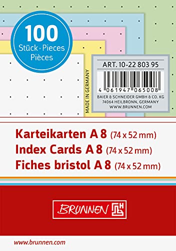 brunnen-fact-karteikarten-a8-dotted-100-st-ck-5-farbig image 4