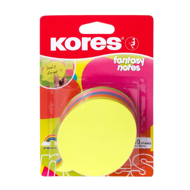 kores-gumfix-fantasy-haftnotizen-sprechblase-70x70-mm-250-blatt image 1