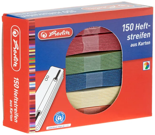 herlitz-max-file-heftstreifen-recycling-farbig-sortiert-150-st-ck image 1
