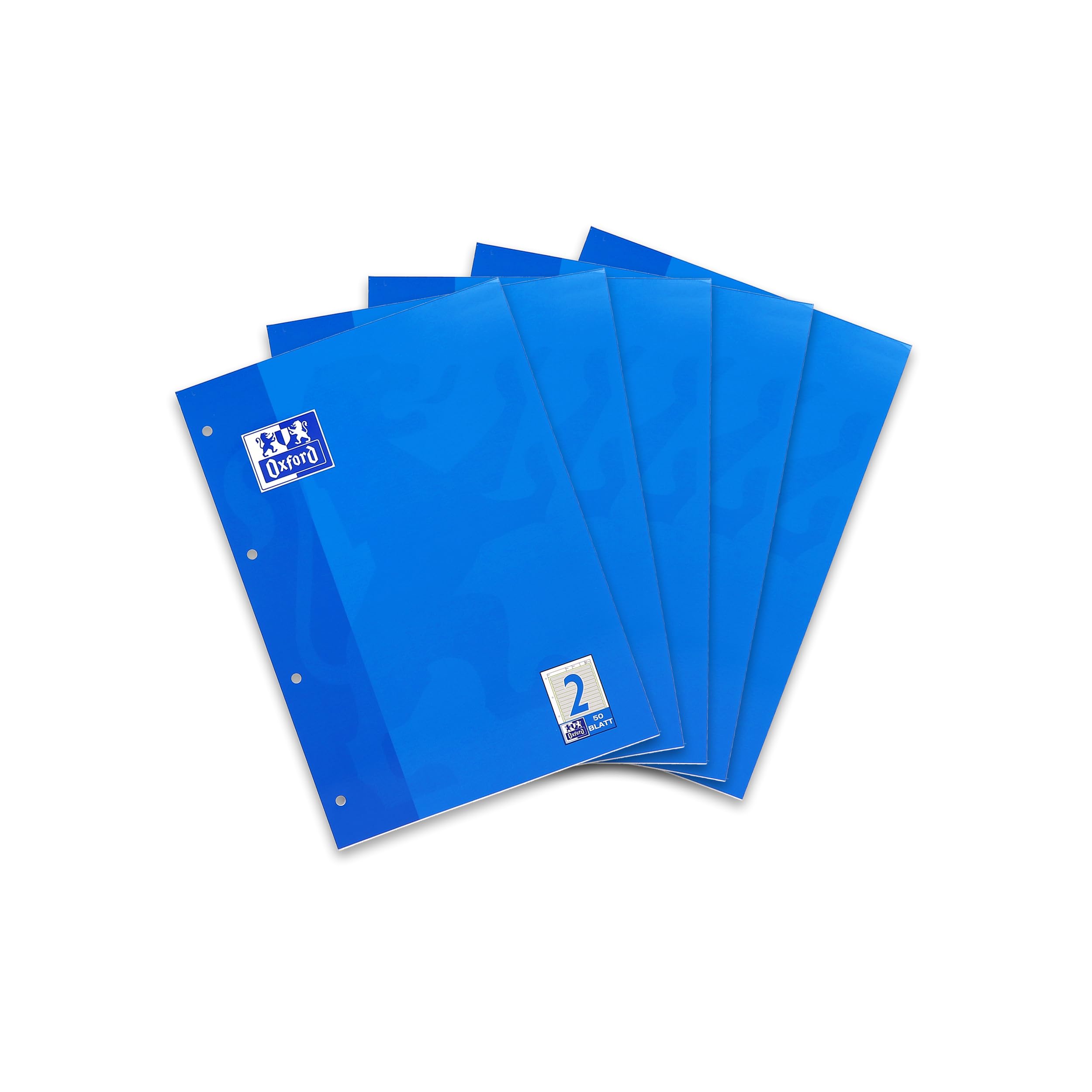 oxford-arbeitsbl-tter-block-a4-liniert-lineatur-2-50-blatt-blau-5er-pack image 1