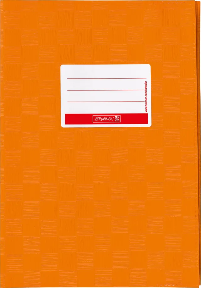 brunnen-hefth-lle-a4-orange-folie-mit-namensschild image 1