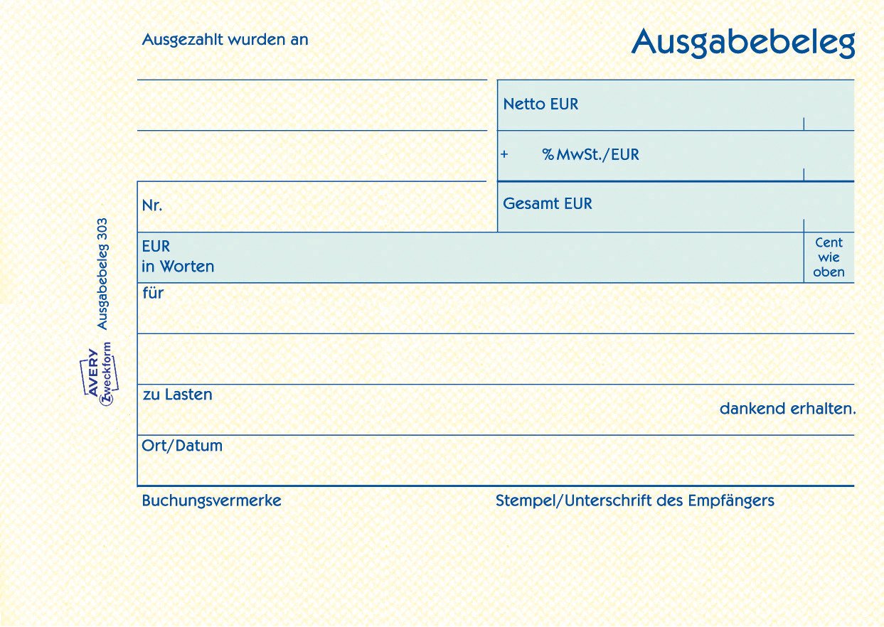 avery-zweckform-303-ausgabebeleg-a6-quer-gelb-50-blatt image 2