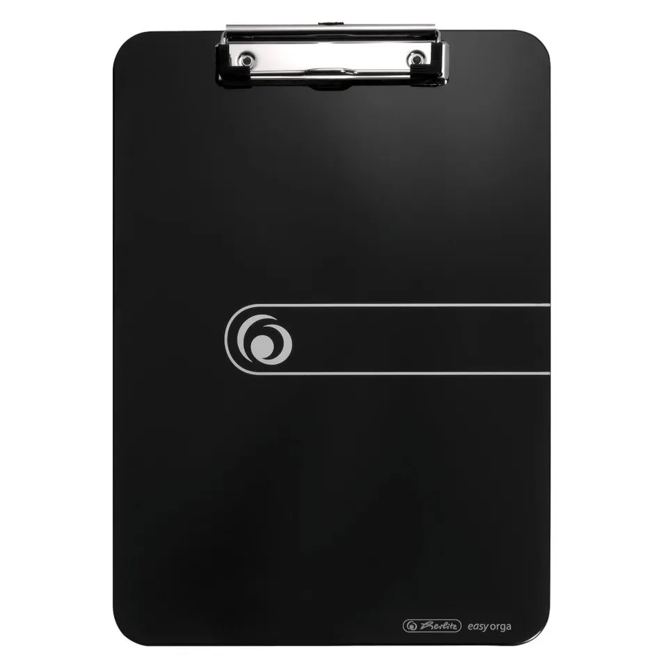 herlitz-11205663-klemmbrett-a4-opak-schwarz-mit-klemm-mechanik image 1