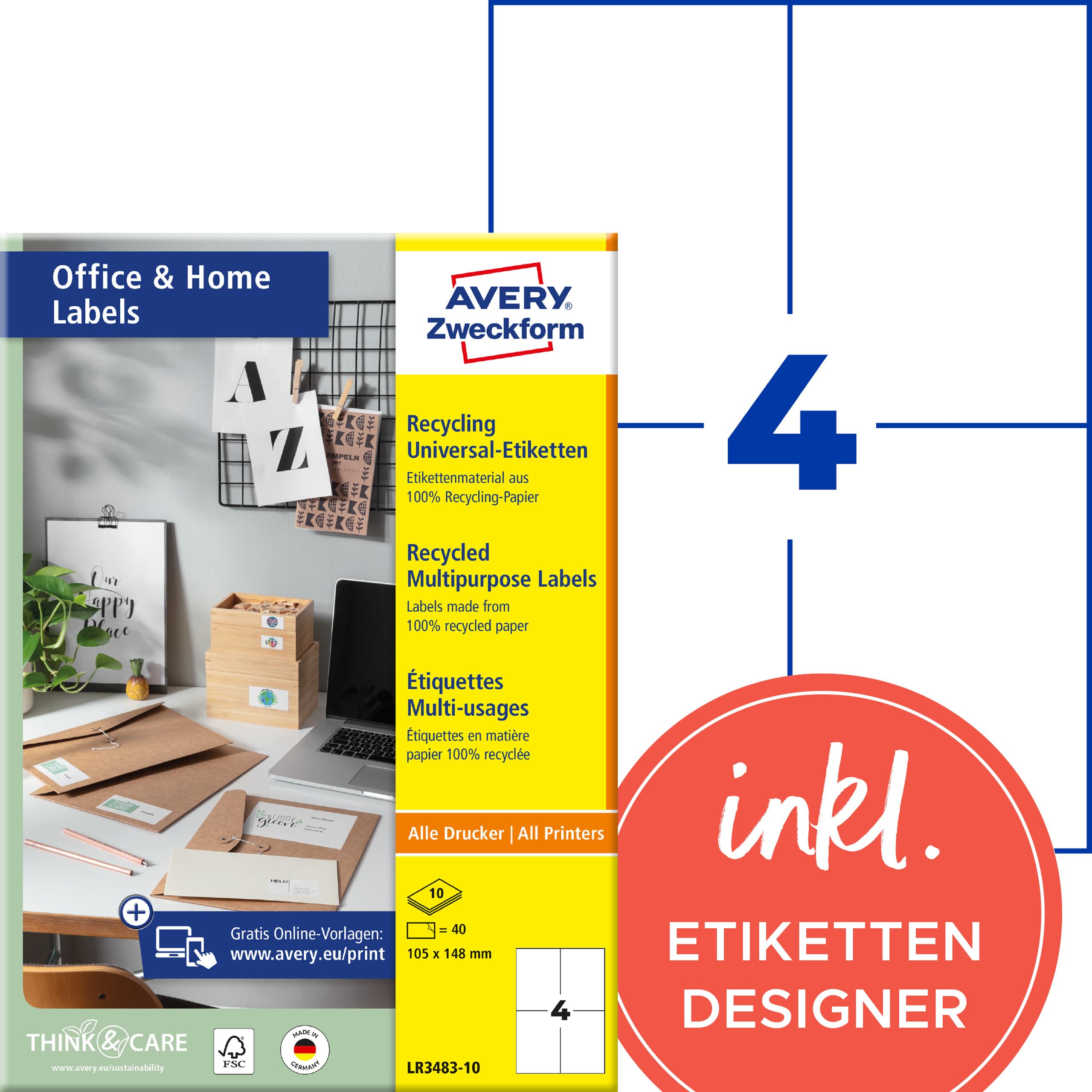 avery-zweckform-recycling-etiketten-lr3483-10-105x148-mm-naturwei-40-adressaufkl image 1