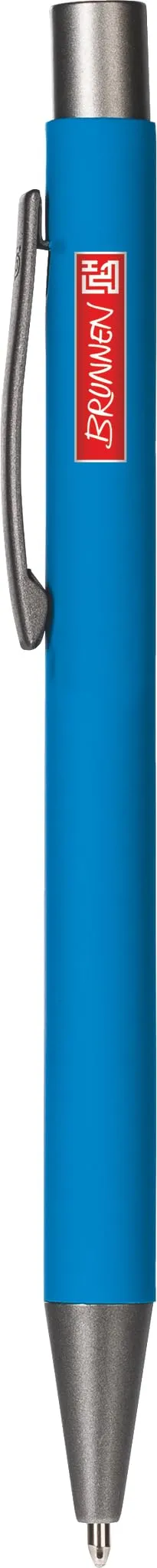 brunnen-colour-code-kugelschreiber-stripe-14-cm-azur-gummiert image 1