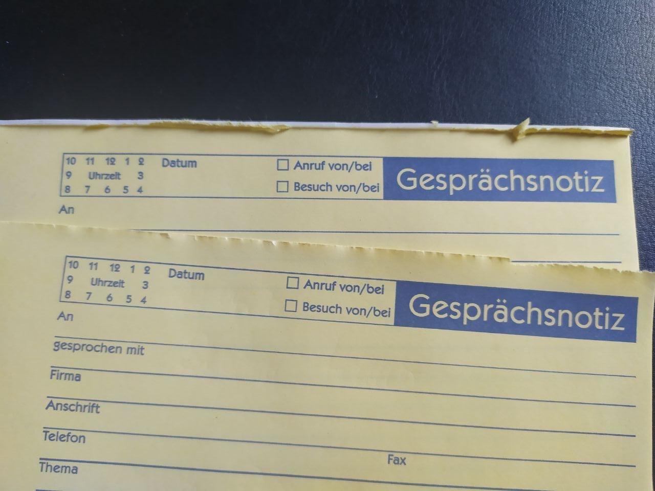 Gut, aber dünnes Papier