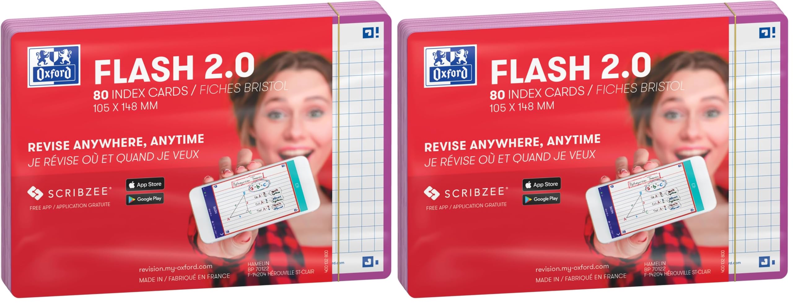 oxford-flash-2-0-karteikarten-a6-kariert-lila-80-blatt image 6