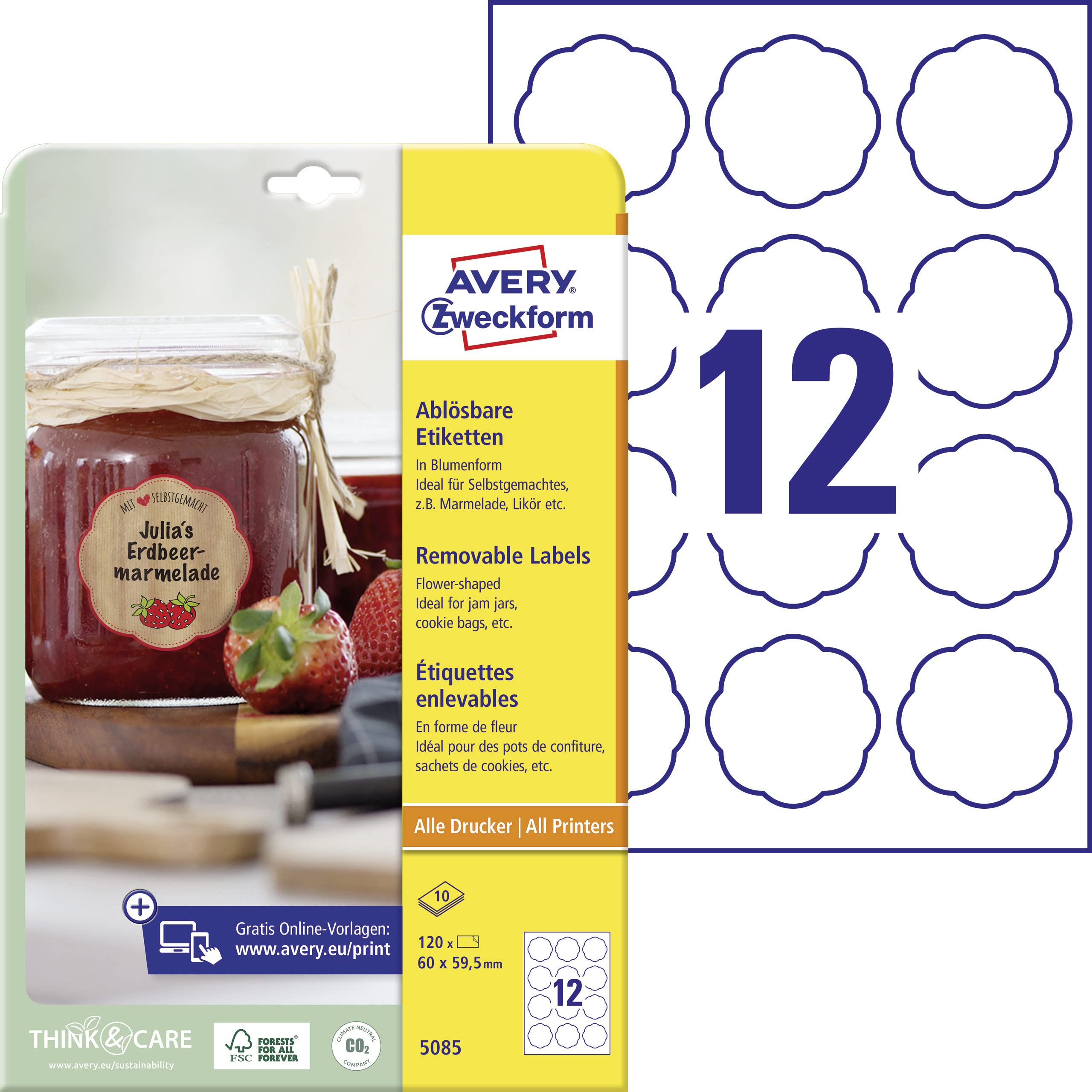 avery-zweckform-5085-marmeladenetiketten-blumenform-60x59-5-mm-120-abl-sbare-auf image 1