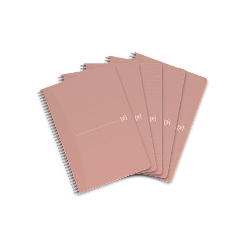 oxford-my-rec-up-spiral-notizbuch-a4-liniert-90-blatt-rosa-5er-pack image 8