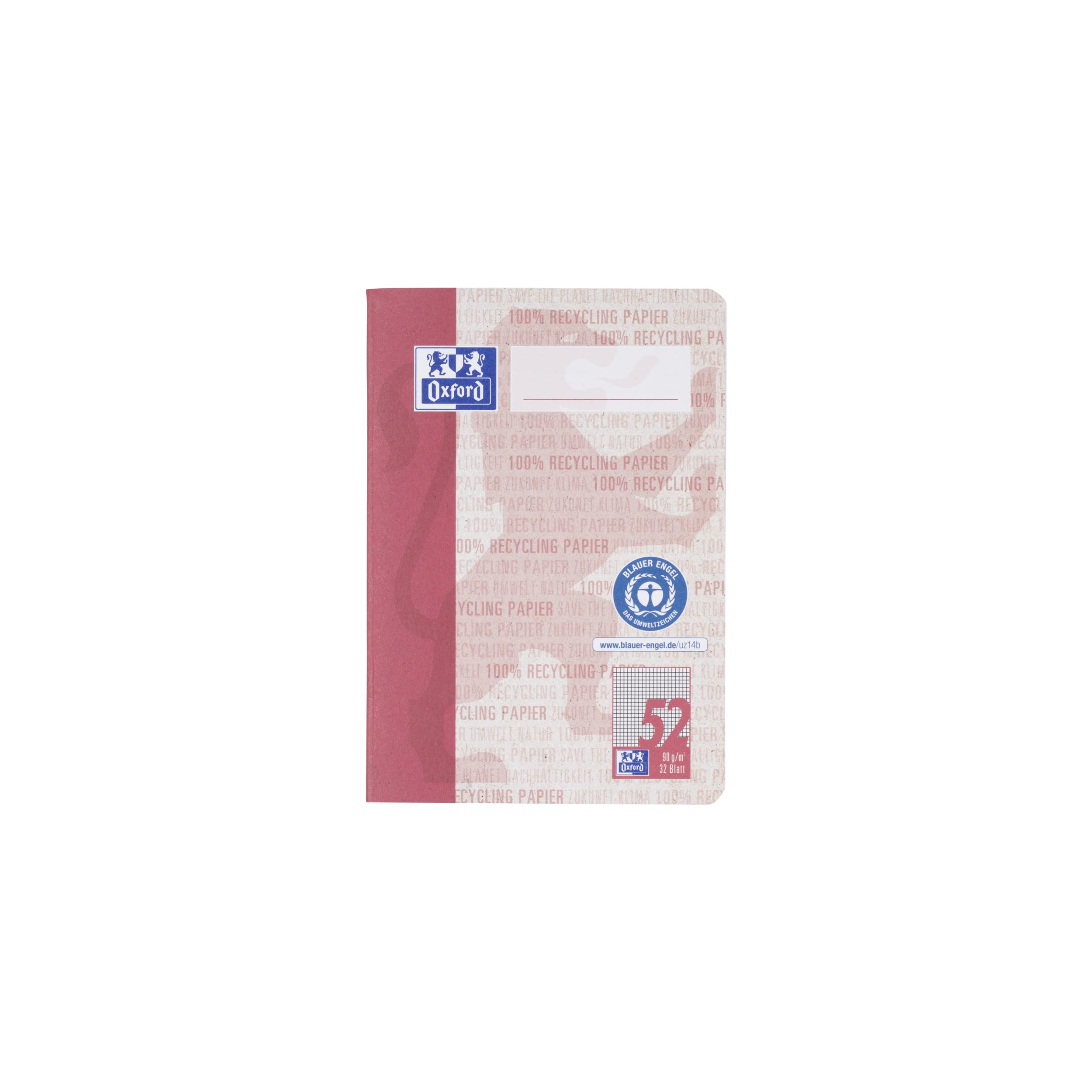 oxford-recycling-oktavheft-a6-kariert-lineatur-52-32-blatt-10er-pack image 2