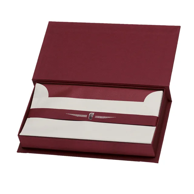 r-ssler-paper-royal-karten-kassette-din-lang-geripptes-papier-15-st-ck-rot image 1