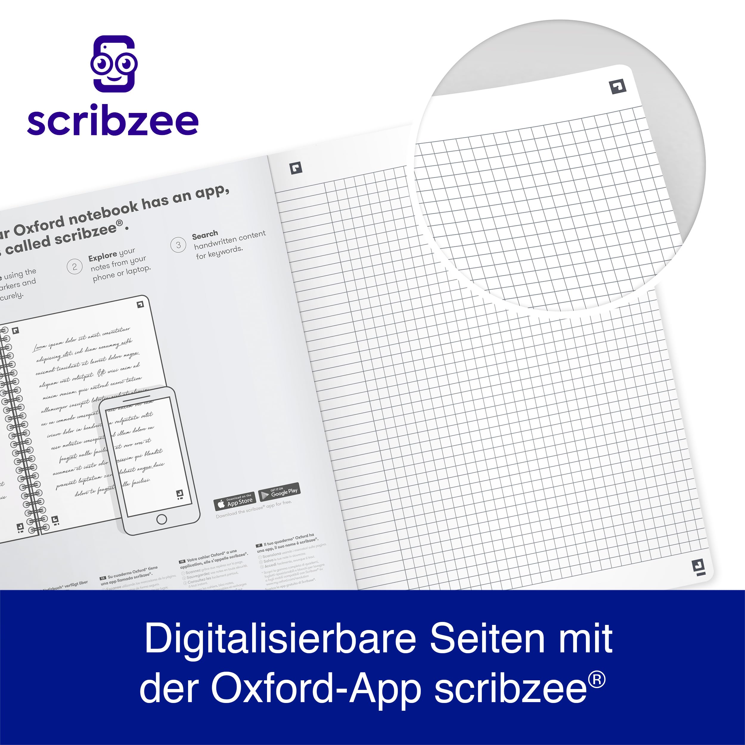 oxford-romance-notizbuch-b5-kariert-5er-set-mit-farbschnitt-und-softcover image 6