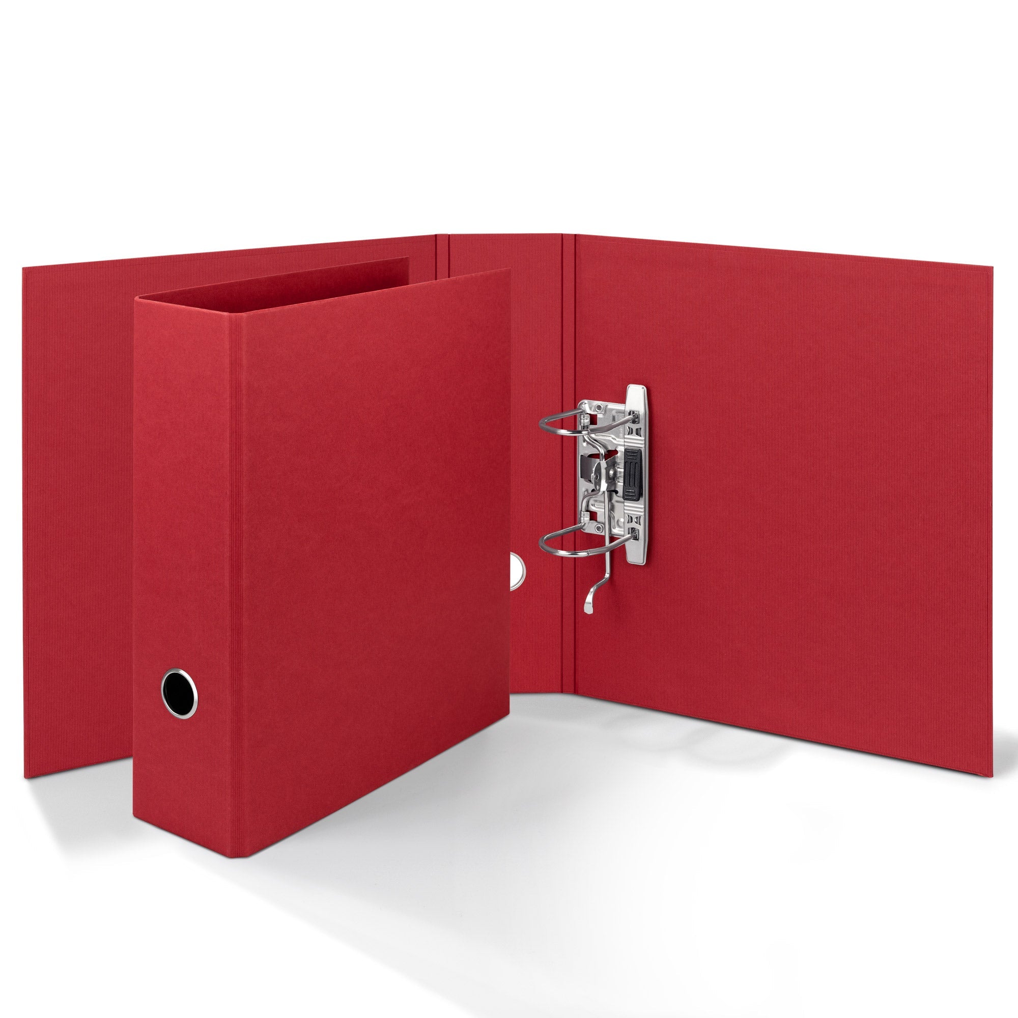 r-ssler-s-o-h-o-ordner-breit-a4-8-5-cm-rot-mit-rippenpr-gung image 3