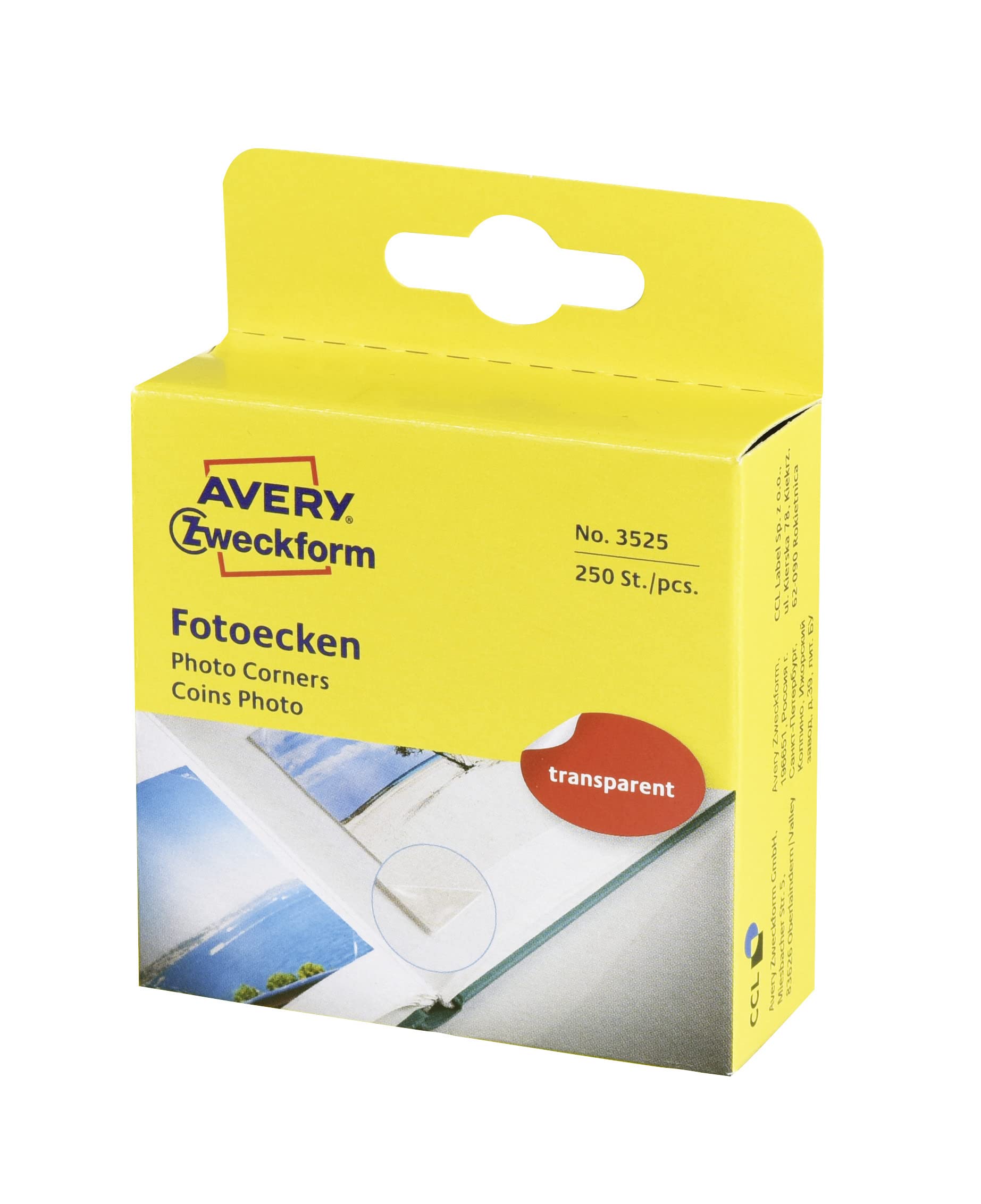 avery-zweckform-3525-fotoecken-selbstklebend-250-st-ck-wei-transparent image 1