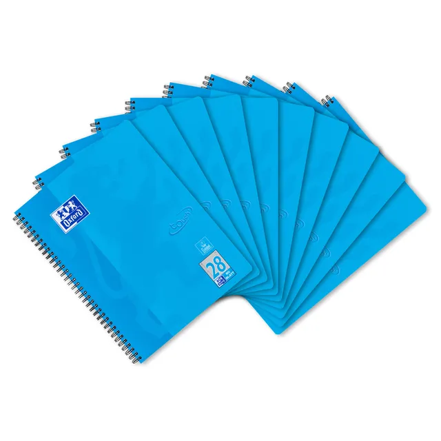 oxford-touch-collegeblock-a4-kariert-mit-doppelrand-80-blatt-blau-10-st-ck image 1