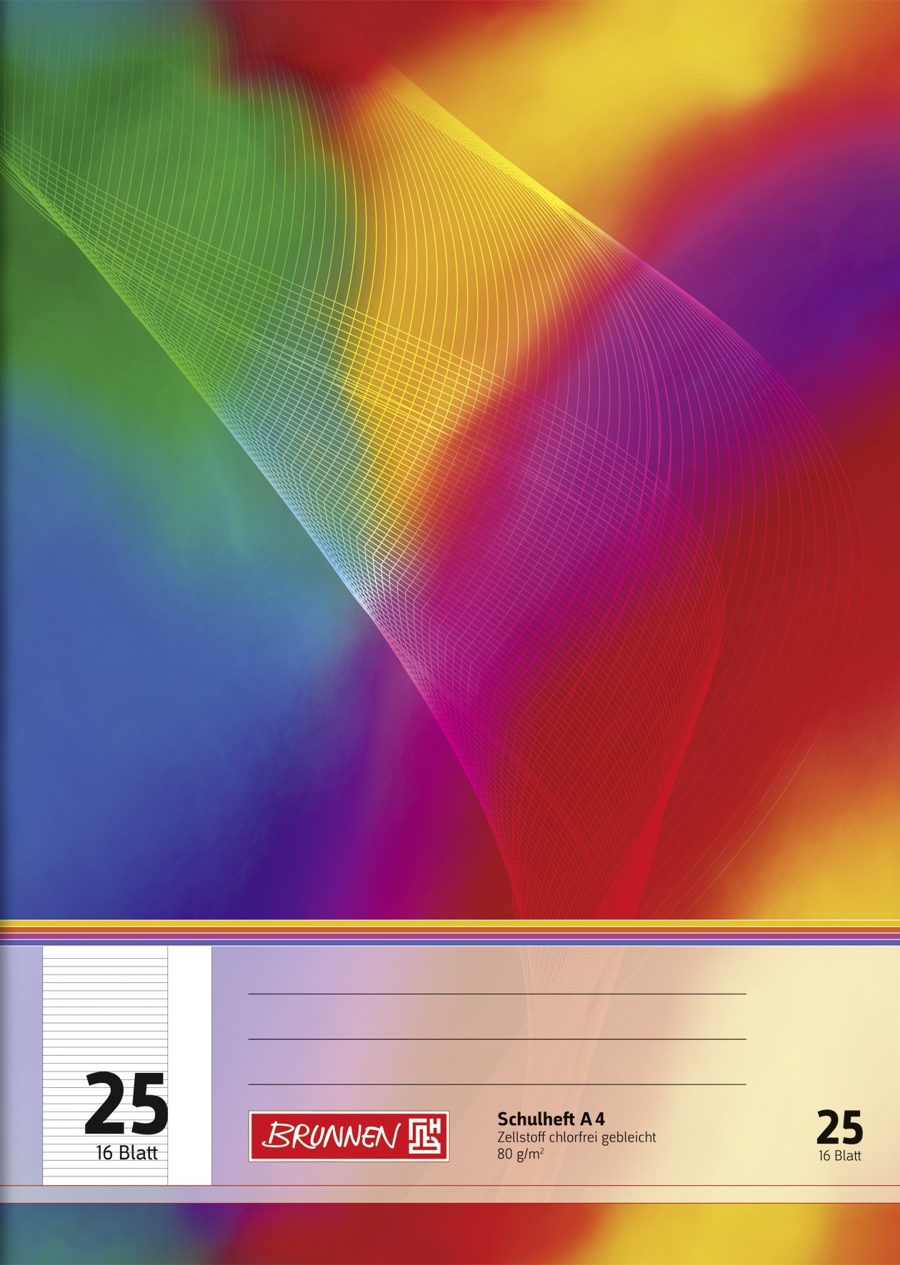 brunnen-schulheft-a4-16-blatt-liniert-lineatur-25-mit-rand-10-st-ck image 1