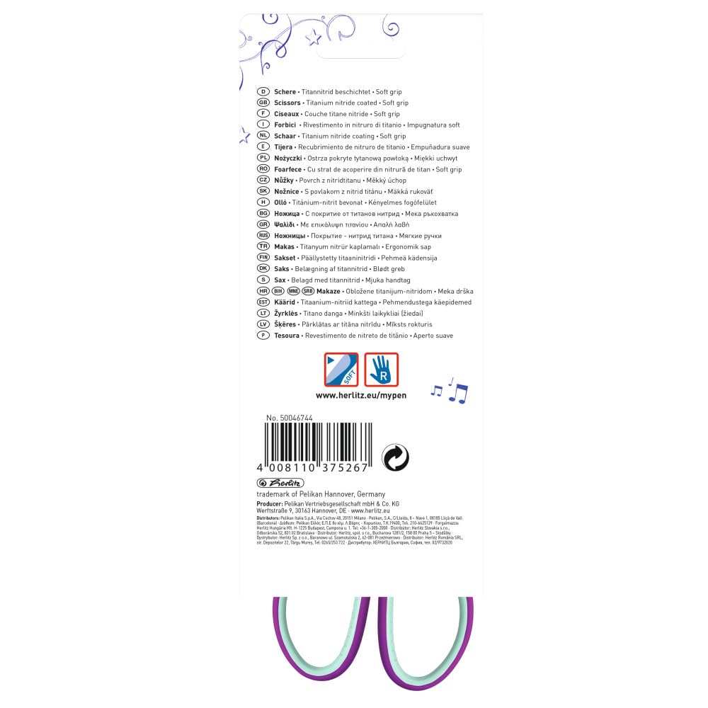 herlitz-schere-my-pen-lila-mint-mit-titannitrid-beschichtung image 5