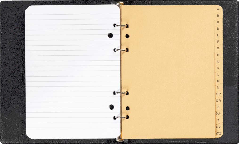 brunnen-106521090-ringbuch-a6-4-ringe-schwarz-inkl-50-blatt-liniert image 2