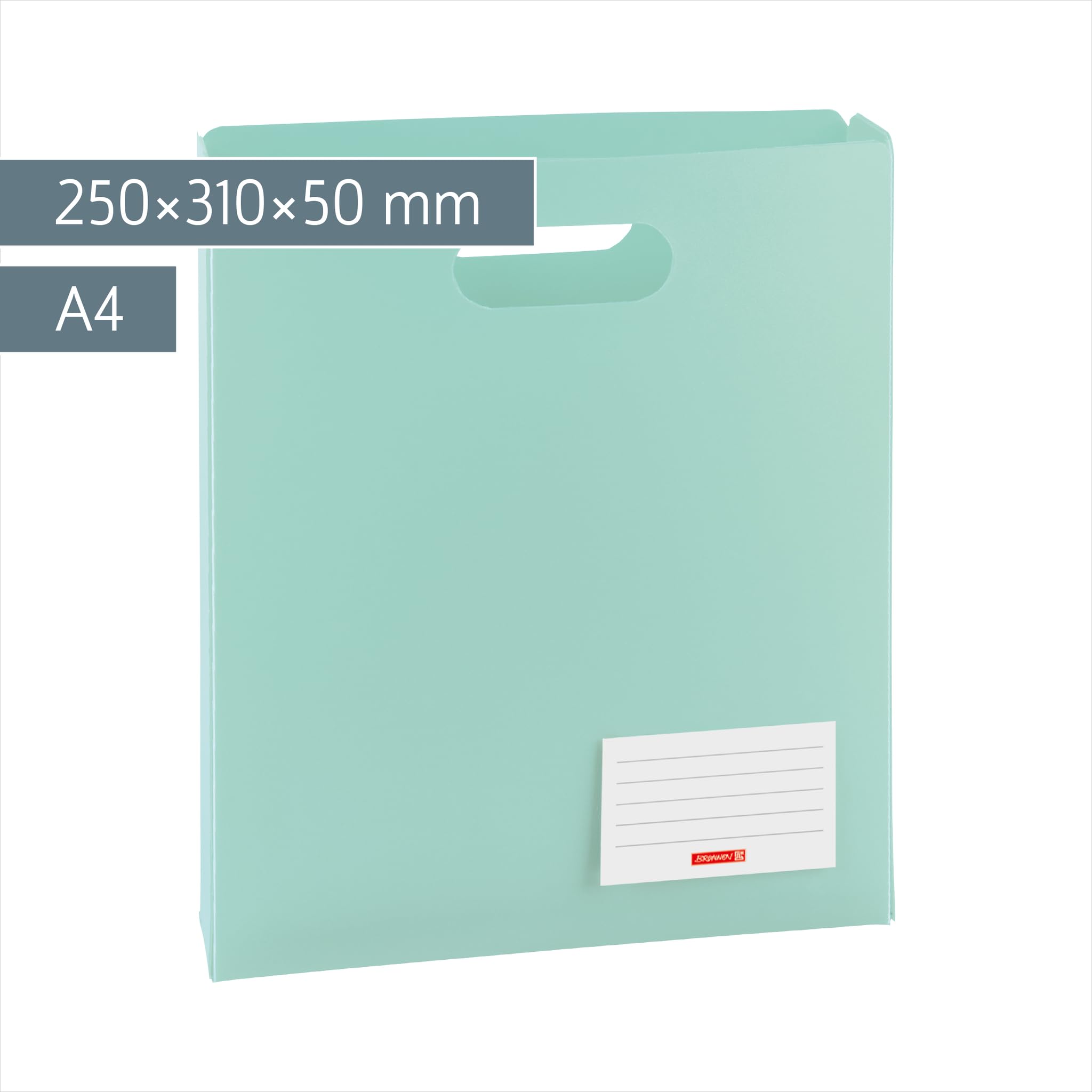 brunnen-heftbox-fact-pp-a4-50-mm-mint-transluzent image 2