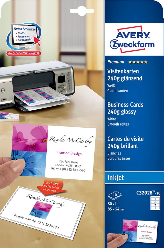 avery-zweckform-c32028-10-premium-visitenkarten-85x54-mm-wei-gl-nzend image 1