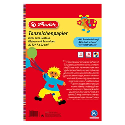 herlitz-229401-tonzeichenpapierblock-23-x-33-cm-120-g-m-10-farben-5-bl-cke image 2