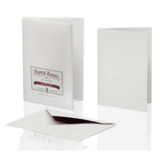 r-ssler-briefpapier-set-8er-grau-gerippt-karten-a6-8-umschl-ge-c6 image 1