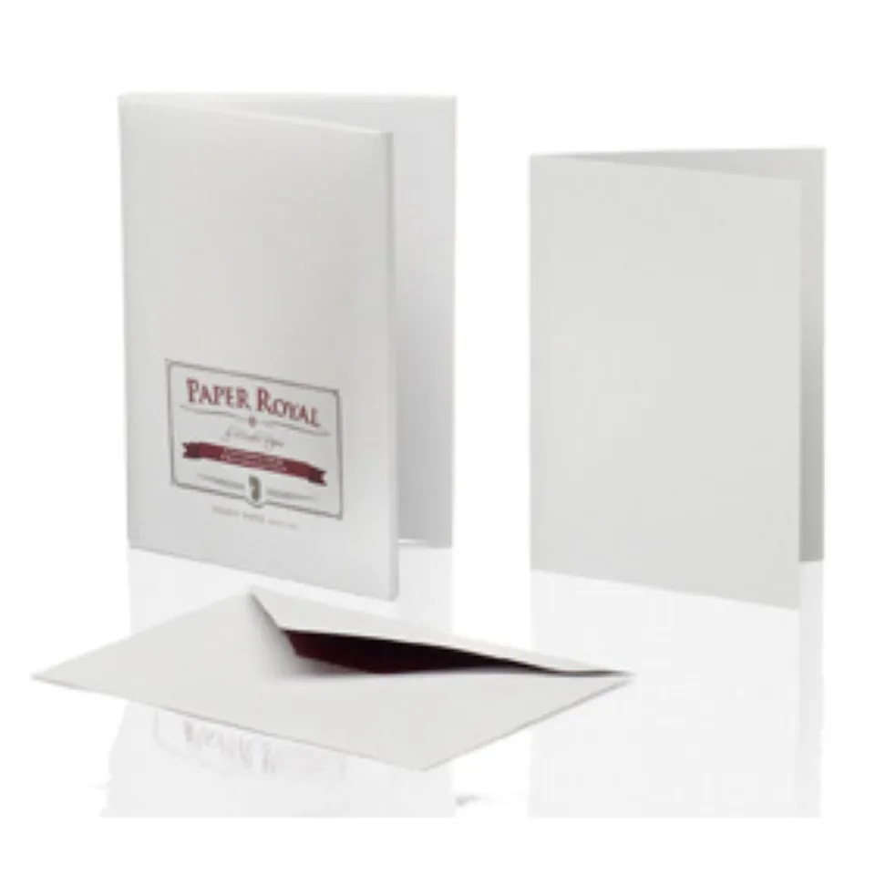 r-ssler-briefpapier-set-8er-grau-gerippt-karten-a6-8-umschl-ge-c6 image 1