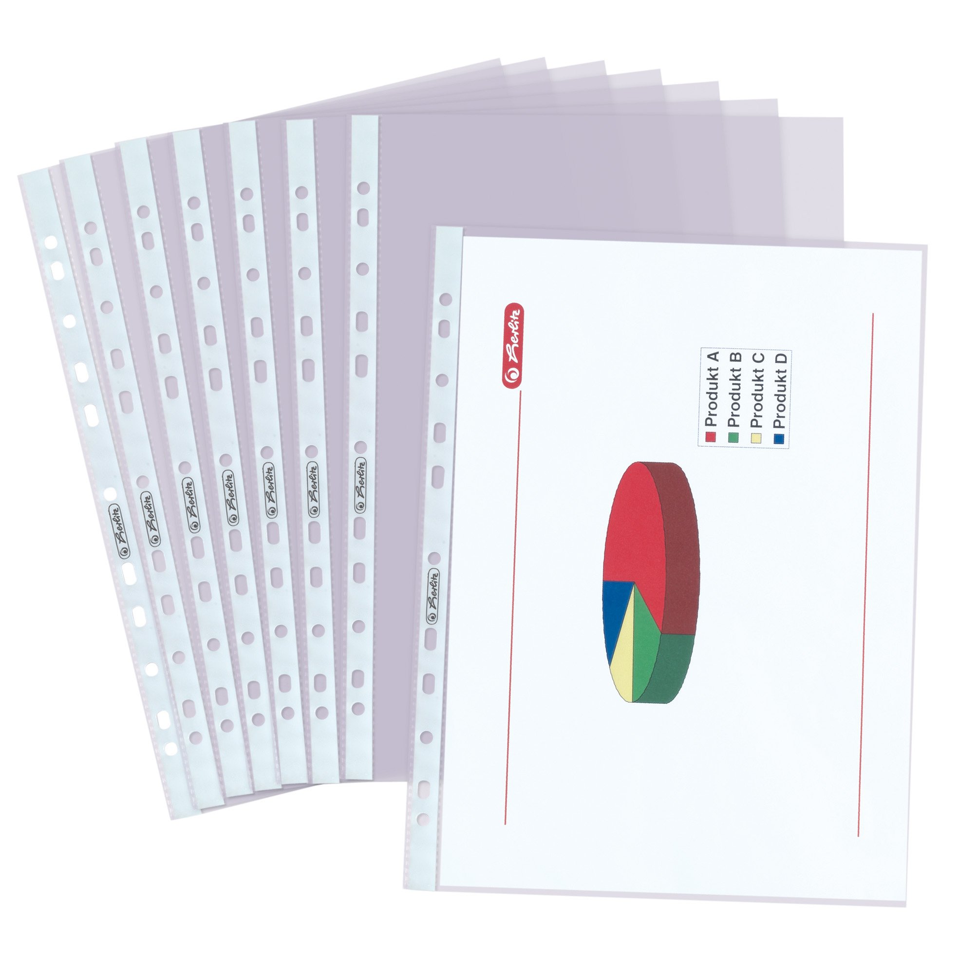 herlitz-prospekth-lle-a4-genarbt-dokumentenecht-economy-100-st-ck-transparent image 2