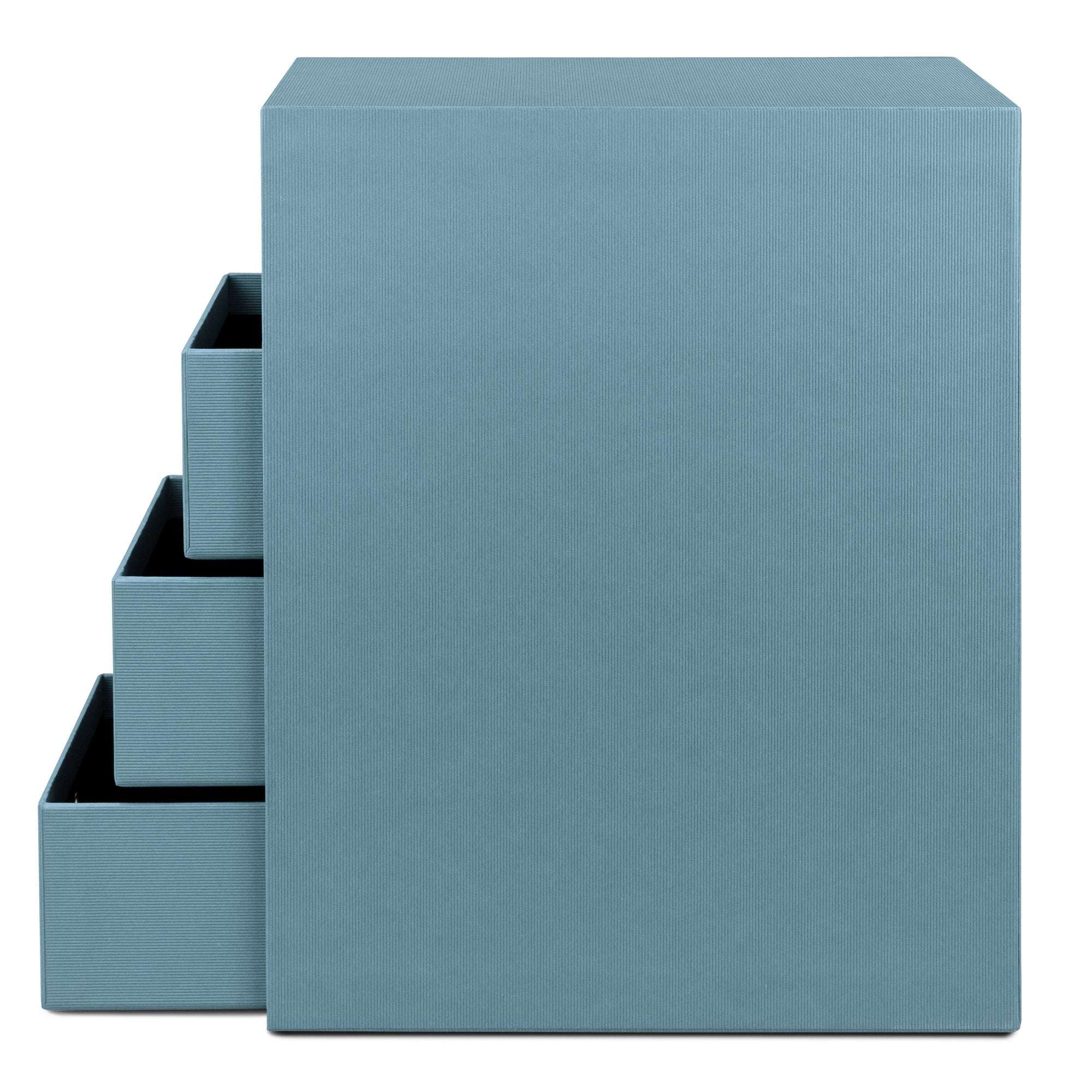 r-ssler-s-o-h-o-schubladenbox-a5-din-lang-4-f-cher-denim-blau image 3
