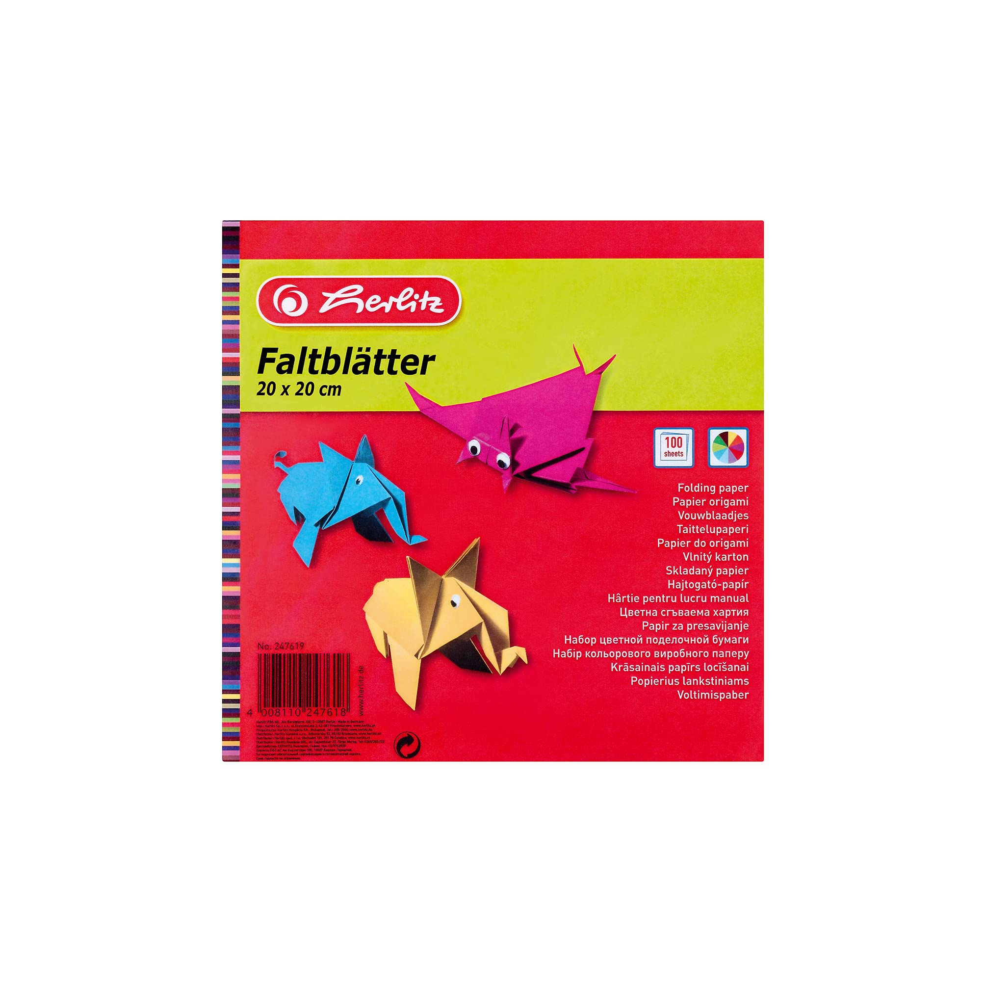 herlitz-247619-faltbl-tter-20-x-20-cm-100-blatt-x-5-packungen image 1