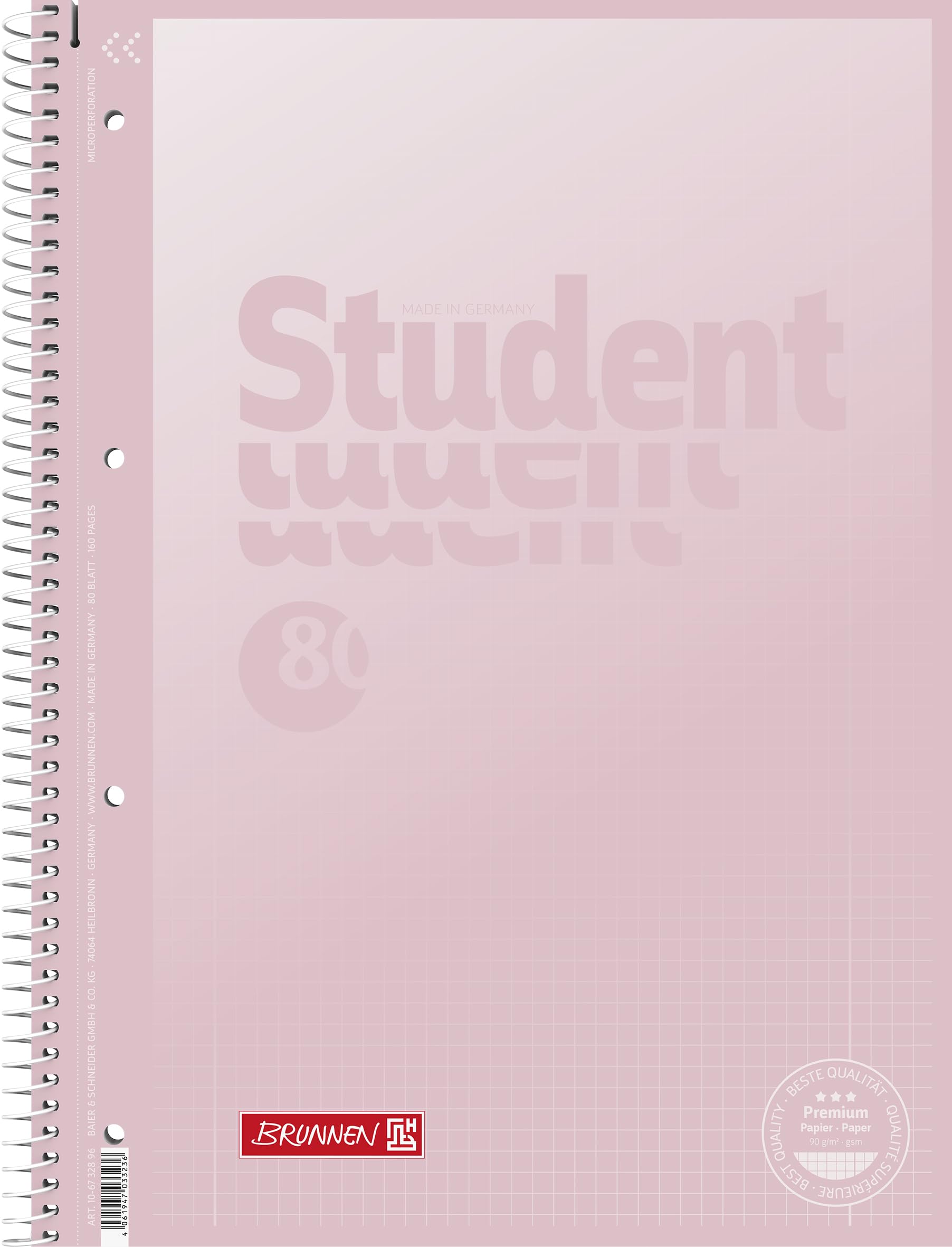 brunnen-collegeblock-premium-student-pastell-a4 image 5